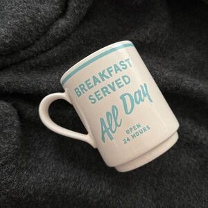 Kate Spade Lenox Breakfast Served All Day Diner Mug